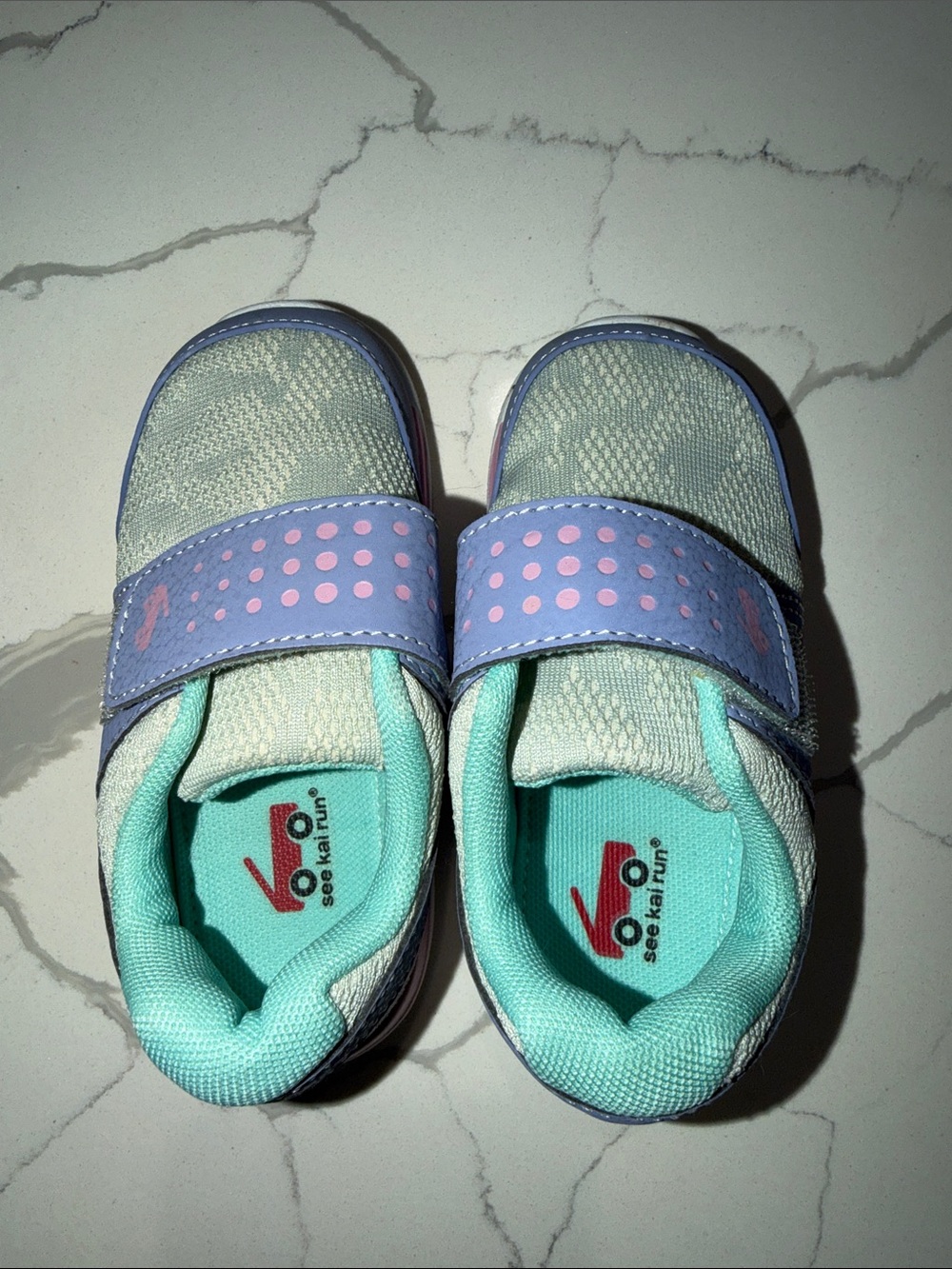 See Kai Run Kids Mint and Lavender Slip-On Sneakers